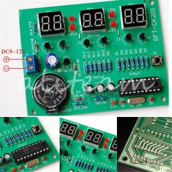 Newest-Arrival-DIY-Kit-Module-9V-12V-AT89C2051-6-Digital-LED-Electronic-Clock-Parts-Components