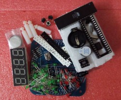 Unassembled-V1-2-Version-51-MCU-Rotating-LED-Electronic-Clock-Kit-DIY-Parts-DS1302-Clock-18b20-2