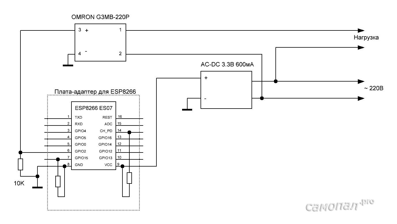 Делаем недорогую WiFi розетку на ESP8266