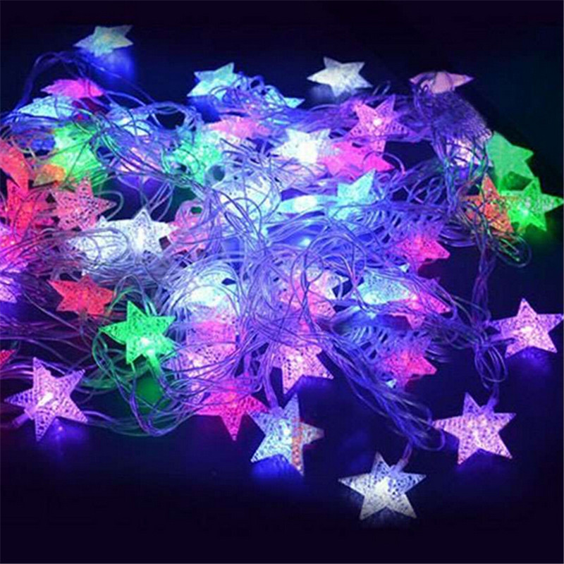 10M-50Led-Lights-Christmas-Tree-Snow-Star-Bulbs-Led-String-Fairy-Light ...